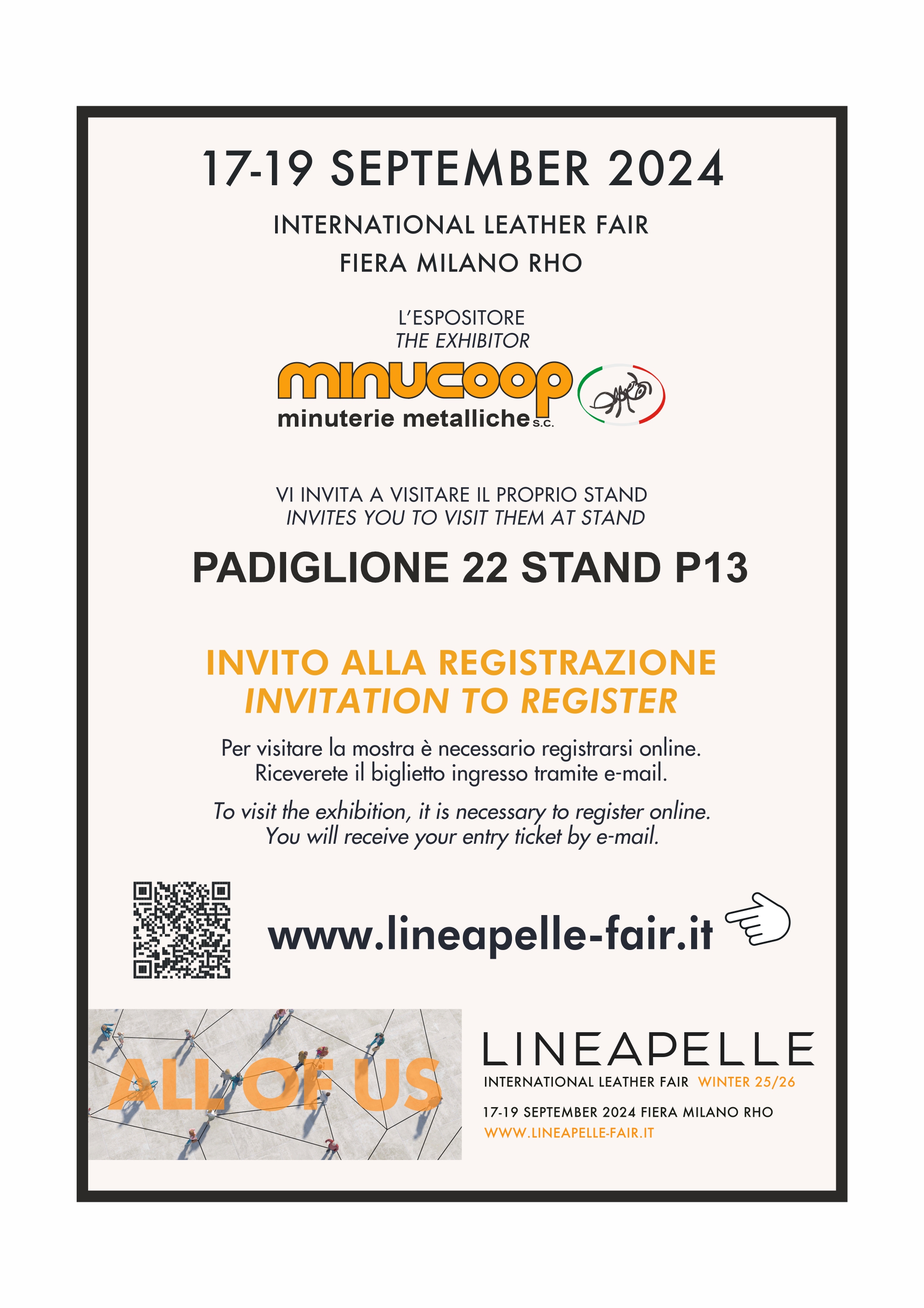 Minucoop s.c. is present at the lineapelle fair september  2024